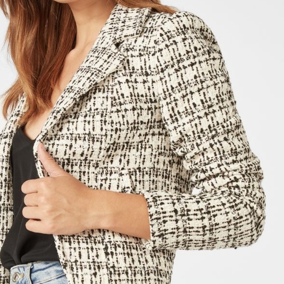JustFab Jackets & Blazers - sparkly tweed blazer // size XS